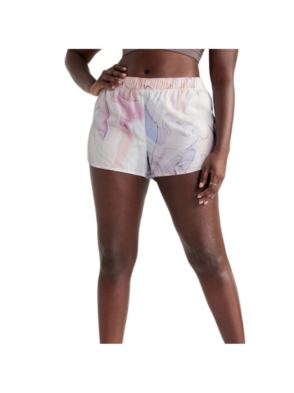 4X -Old Navy | Mid-Rise StretchTech Dolphin-Hem Run Shorts -- 3-inch inseam